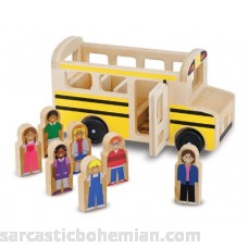 Melissa & Doug School Bus Wooden Play Set With 7 Play Figures Standard B00K1XF7OA